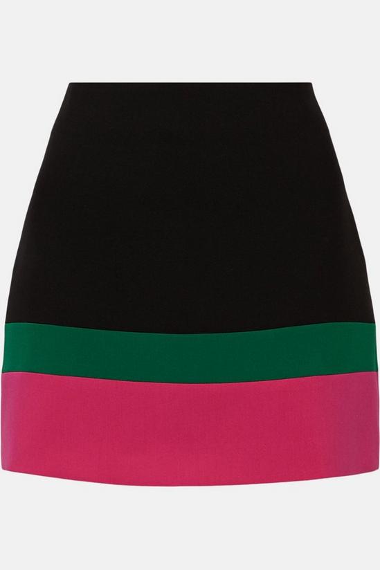 Oasis Premium Colour Block Mini Skirt 4