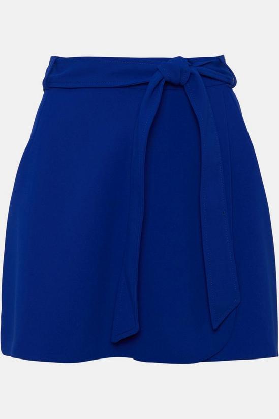 Oasis Premium Crepe Belted Wrap Mini Skirt 4