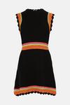 Oasis Petite Contrast Stripe Stitch Mini Dress thumbnail 4