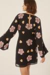 Oasis Beaded Floral Heart Flared Sleeve Aline Dress thumbnail 3