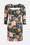 Oasis Floral Scuba Shift Mini Dress thumbnail 4