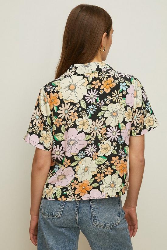 Oasis Acid Floral Printed Bowling Shirt 3