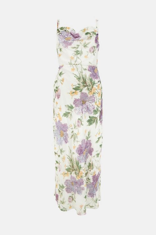 Oasis Lyanna Floral Cowl Neck Maxi Dress 4