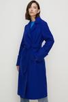 Oasis Petite Belted Wrap Turn Up Cuff Coat thumbnail 1