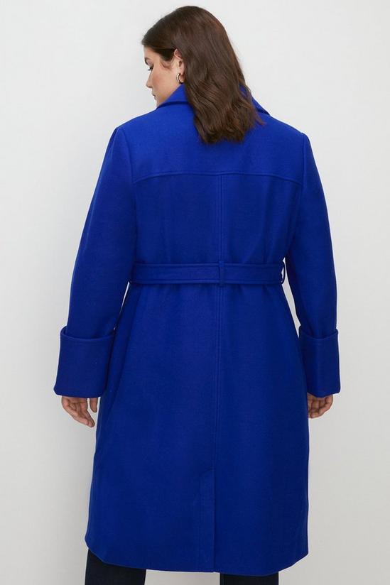 Oasis Plus Size Belted Wrap Turn Up Cuff Coat 3
