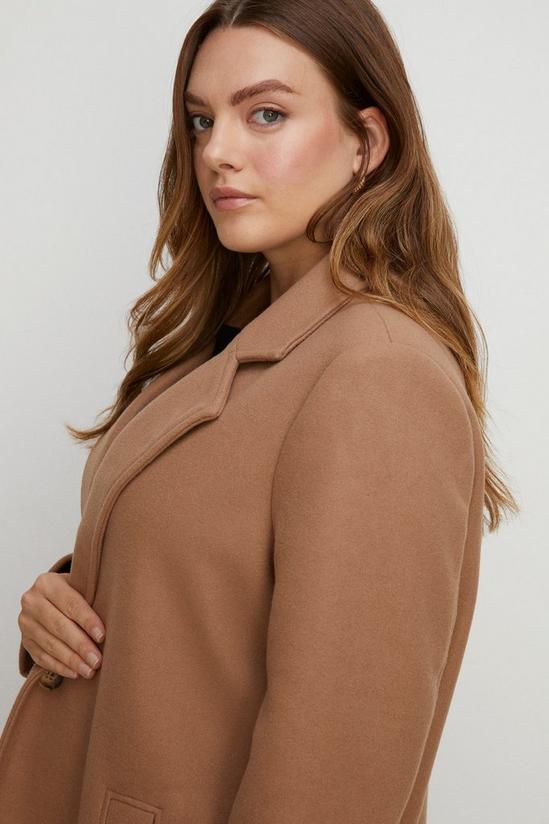Oasis Plus Size Single Breasted Relaxed Coat 1