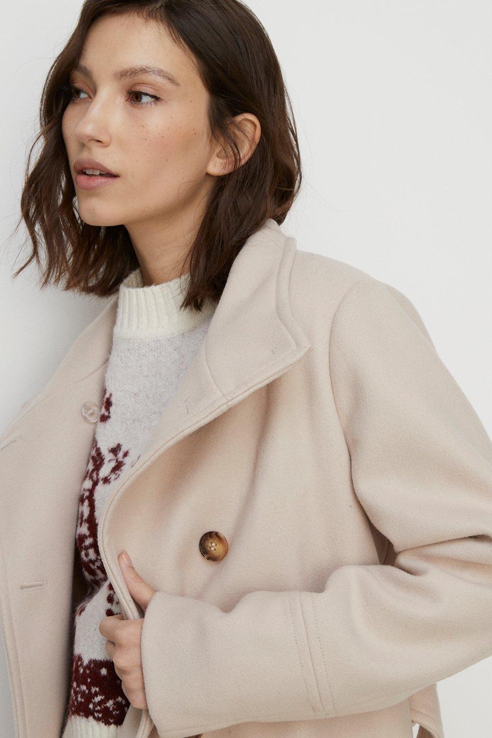 Oasis ash sale funnel neck coat