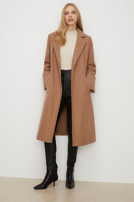 Oasis Belted Wrap Turn Up Cuff Coat 1