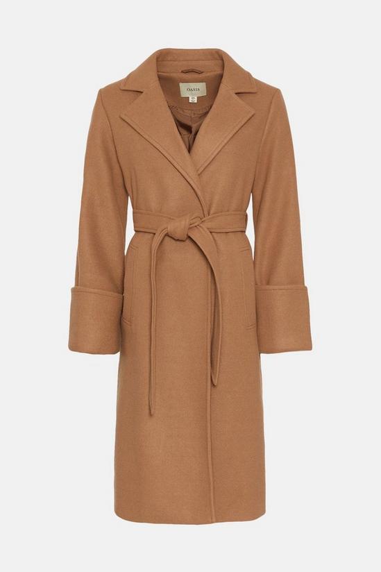 Oasis Belted Wrap Turn Up Cuff Coat 4