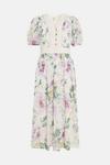 Oasis Lyanna  Floral Printed Dobby Chiffon Midi Dress thumbnail 4