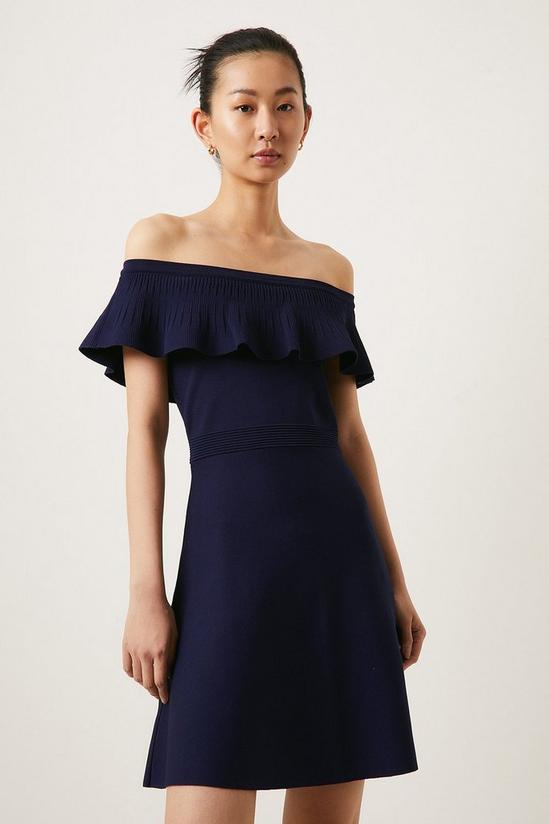 Oasis Aline Bardot Knitted Mini Dress 1