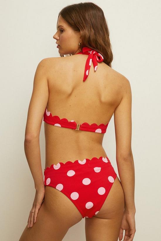 Oasis Spot Scallop Textured Bikini Bottom 3