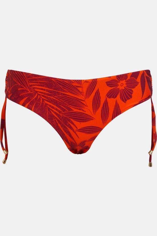 Oasis Tropical Floral Ruched Bikini Bottom 4