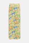 Oasis Slinky Jersey Floral Print Split Midaxi Skirt thumbnail 4