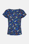 Oasis Paisley Print Cotton Slub Roll Sleeve T-Shirt thumbnail 4