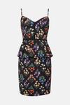 Oasis Printed Floral Strappy Mini Dress thumbnail 4