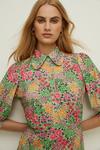 Oasis Jersey Crepe Floral Shirt Dress thumbnail 1