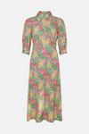 Oasis Jersey Crepe Floral Shirt Dress thumbnail 4