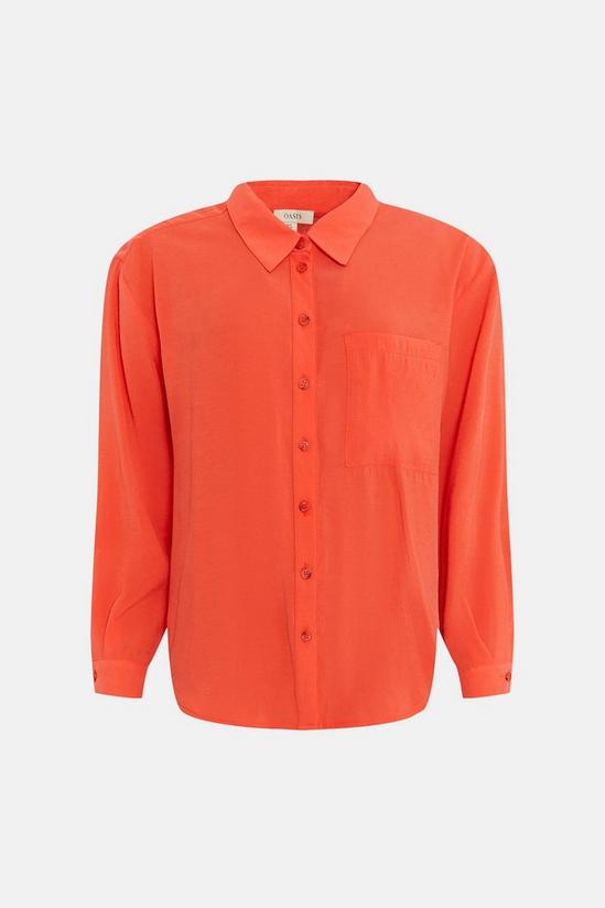 Oasis Relaxed Pocket Cupro Shirt 4