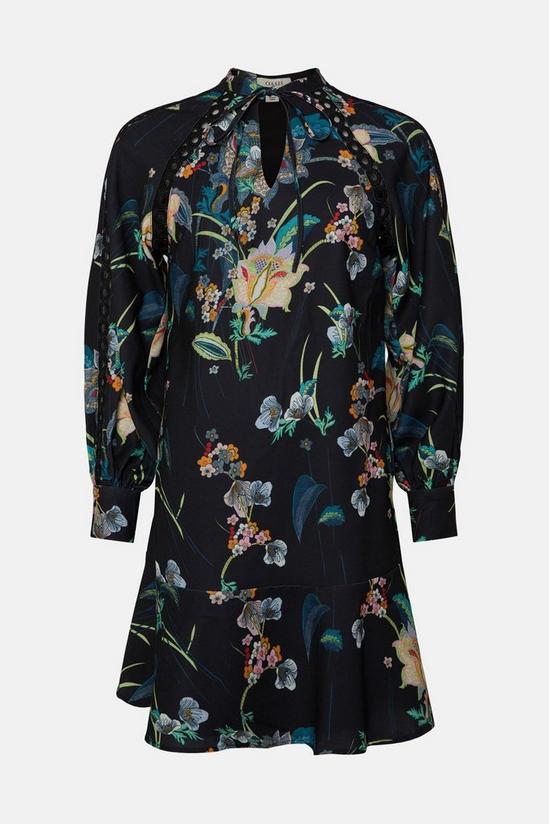 Oasis Floral Print Crepe A-Line Mini Dress 4
