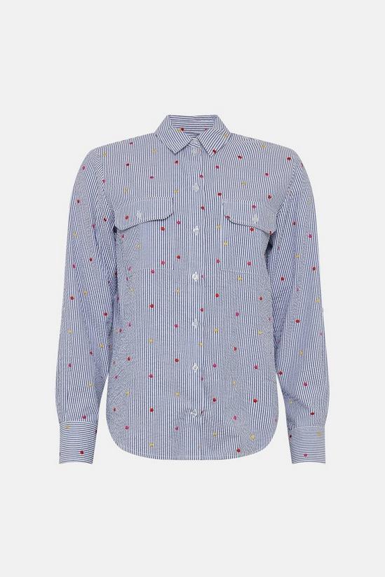 Oasis Embroidered Spot Shirt 4