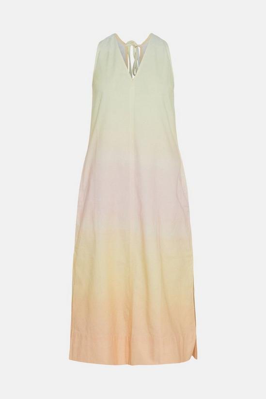 Oasis Tie Dye Cotton Twill Slip Dress 4