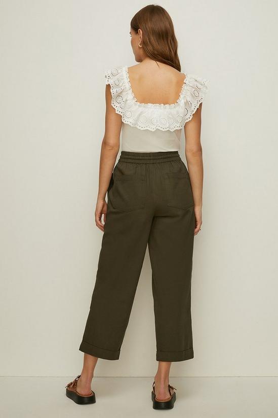 Oasis Paperbag Belted Twill Trouser 3