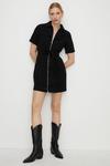 Oasis Belted Zip Through Cord Dress thumbnail 1