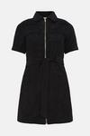 Oasis Belted Zip Through Cord Dress thumbnail 4