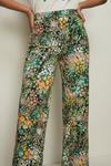 Oasis Ditsy Print Patch Pocket Twill Flare Trouser thumbnail 2