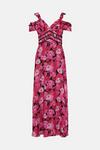 Oasis Pop Floral Frill Lace Trim Midaxi Dress thumbnail 4