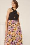 Oasis Printed  2 In 1 Pleated Skirt Dress thumbnail 1
