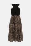 Oasis Animal  2 In 1 Pleated Skirt Dress thumbnail 4