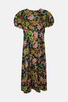 Oasis Curve Carnival Printed Puff Sleeve Dress thumbnail 4