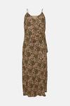 Oasis Petite Paisley Printed Linen Wrap Cami Dress thumbnail 4