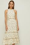 Oasis Rachel Stevens Petite Linen Mix Printed Dress thumbnail 1