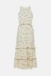 Oasis Rachel Stevens Petite Linen Mix Printed Dress thumbnail 4