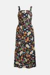 Oasis Paisley Printed Linen Look Midi Dress thumbnail 4