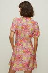 Oasis Ditsy Printed Linen Look Tea Dress thumbnail 3