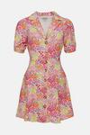 Oasis Ditsy Printed Linen Look Tea Dress thumbnail 4