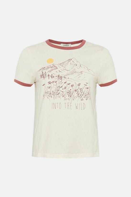 Oasis Into The Wild Printed Ringer T-shirt 4
