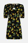 Oasis Petite Textured Fruit Tie Front Mini Dress thumbnail 4