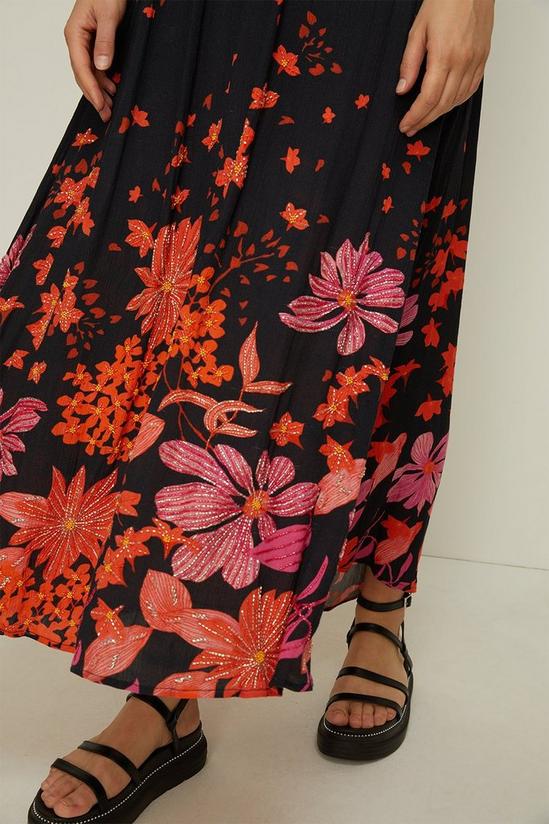 Oasis Sheena Floral Beaded Halter Maxi Dress 2