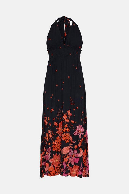 Oasis Sheena Floral Beaded Halter Maxi Dress 4