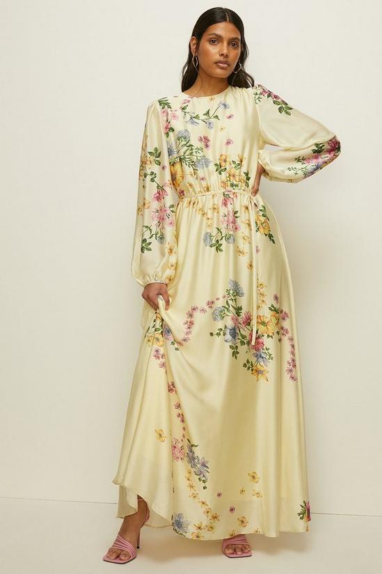 Oasis Delicate Floral Balloon Sleeve Maxi Dress 1