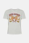 Oasis Free Spirit Flocked Deep Cuff T-shirt thumbnail 4