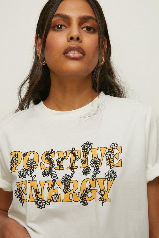 Oasis Positive Energy Embroidered T-shirt 2