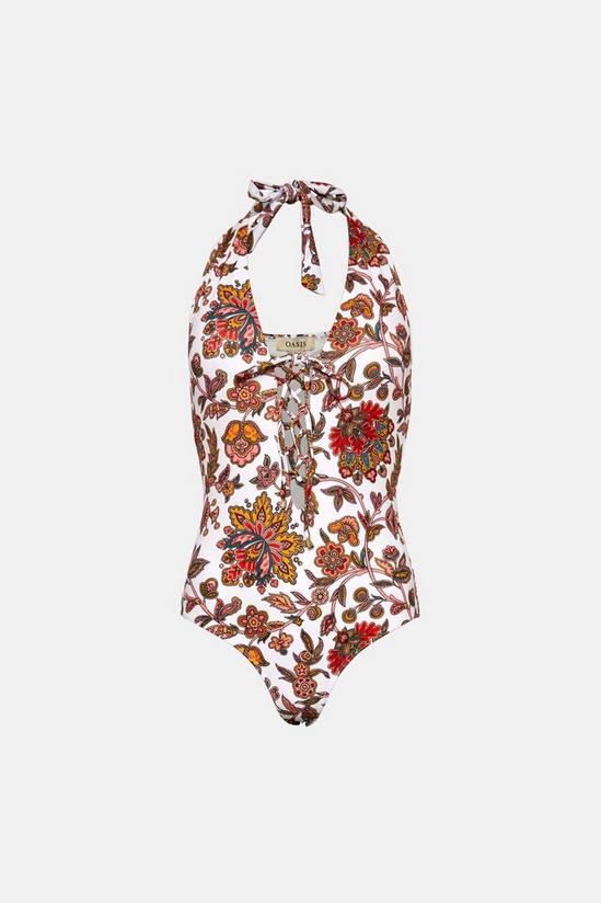 Oasis Paisley Floral Lattice Swimsuit 4