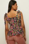 Oasis Floral Printed Tie Strap Button Cami Top thumbnail 3