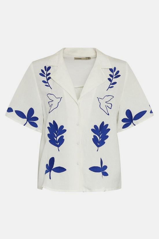 Oasis Oasis x Charlie Taylor Bird Embroidered Shirt 4